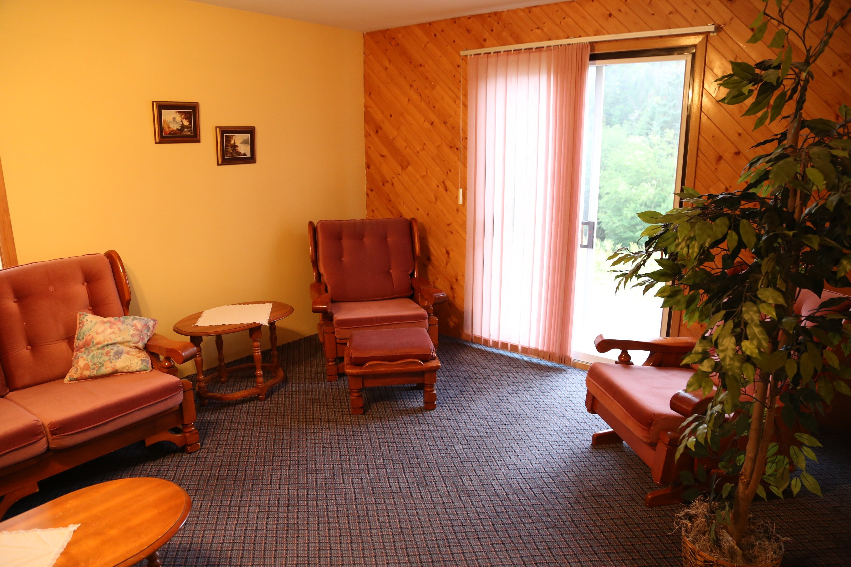 Furnished sitting area downstairs
